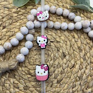 Hello Kitty Straw Toppers